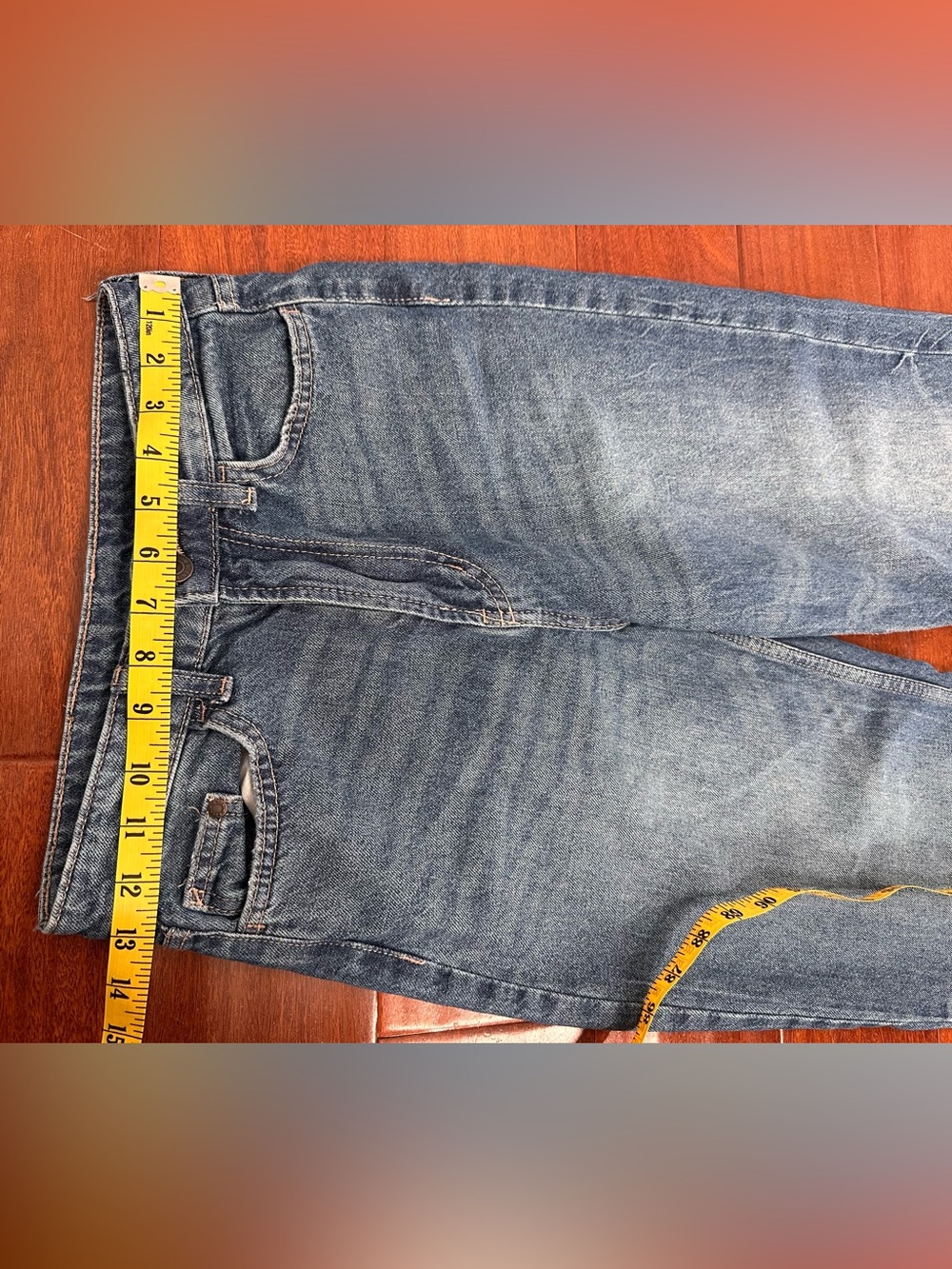 H&M &Denim Ultra High Waist Wide Leg Jeans Women’s Size 2 Blue Medium Wash - Picture 3 of 11